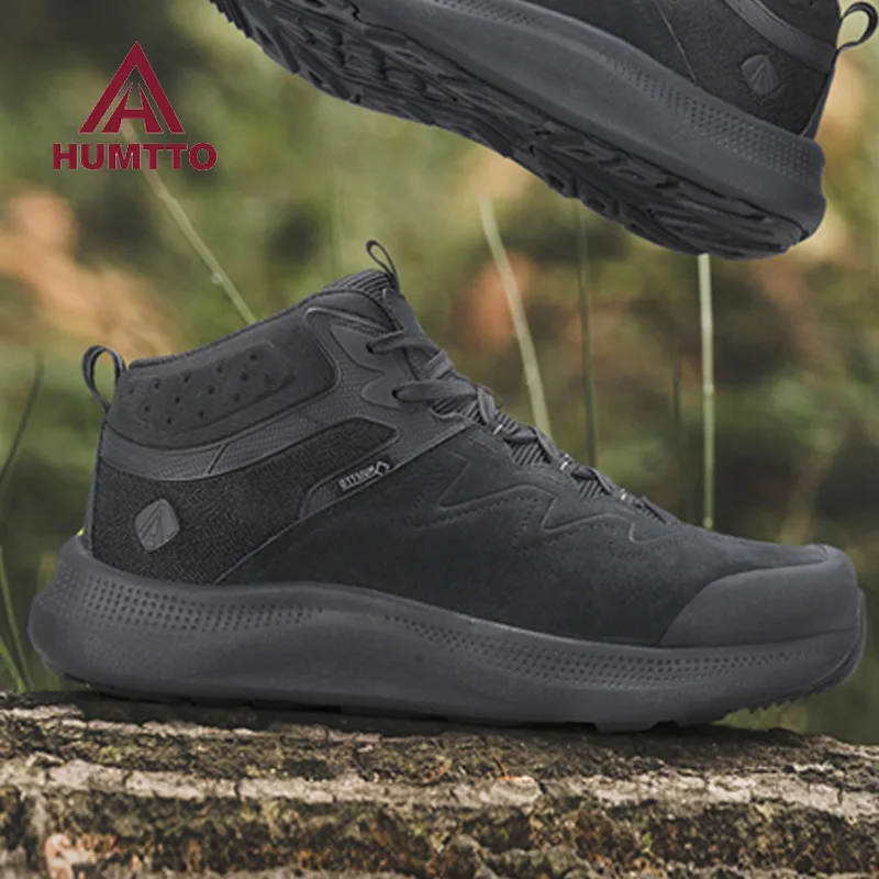 HUMTTO Botas de senderismo trekking piel vaca hombre transpirables - imagen 2