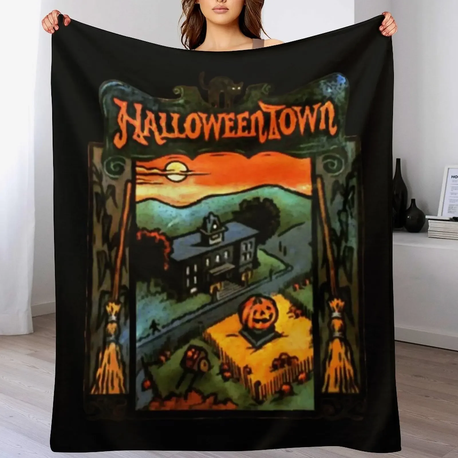 

Halloweentown Book Classic . Throw Blanket Loose cosplay anime Personalized Gift decorative Blankets