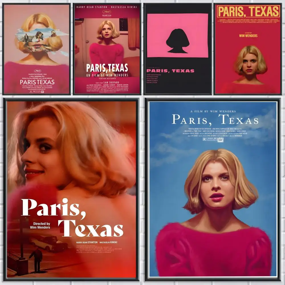 

Classic Road Movie P-paris Texas Poster Trendy Wall Art Good Sticker Printed on PP Paper for Living Room Office Bar Decoration