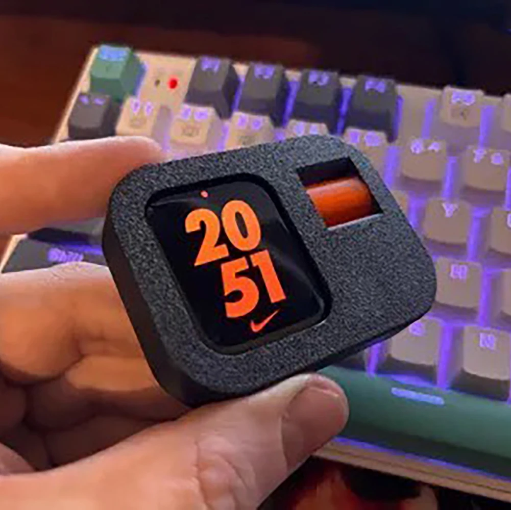 3D Printing For Apple iWatch 45/44MM Decompression Watch Protective Case One-Handed Operation Smart Watch Accessories