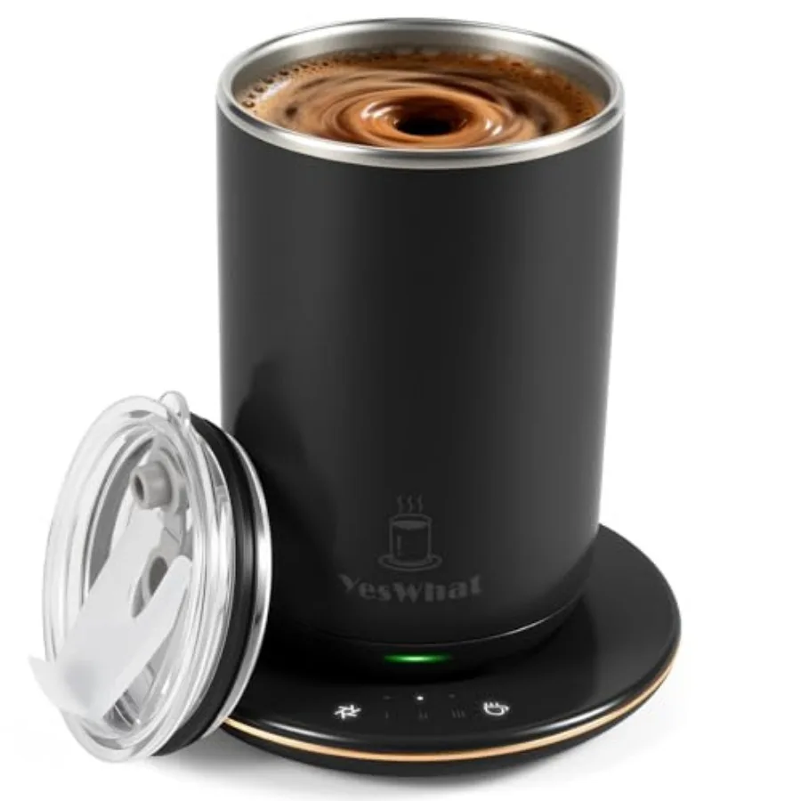 

Self Stirring Coffee Mug Self Heating Coffee Mug 10 oz Heated Coffee Mug with Smart Temperature Control Electric Coffee Cup wit