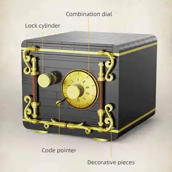 Cada 422 ks Městské retro kombinované bezpečné stavební bloky Tajemství bezpečného experimentu Vzdělávací cihly Hračky Dárky pro chlapce 6 nejlepší prodej hodinky z lega - №4