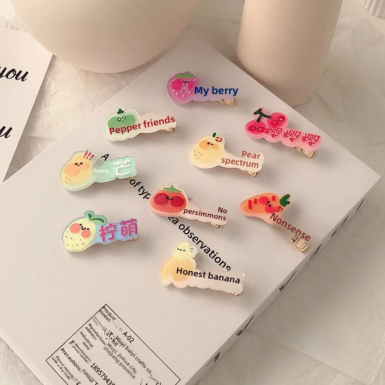 Fruit E Hair Clips: Adorable & Trendy Hair Accessories for Girls