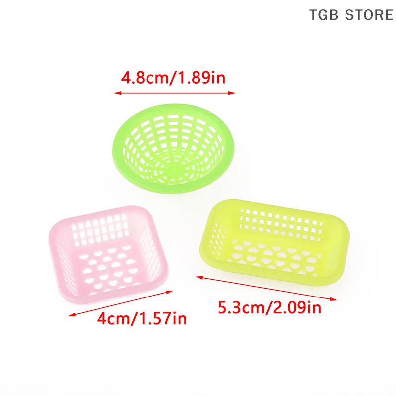 Cesta de almacenamiento para lavado de 10 Uds., casa de muñecas 1:12, cestas para lavar verduras, frutas y alimentos, decoración de cocina, accesorios para casa de muñecas de juguete