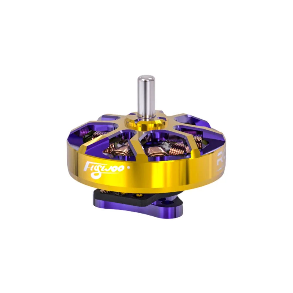 Flywoo ROBO 1002 19800KV / 23500KV moteur Fpv or/violet pour drones Whoop et cure-dents drones fpv