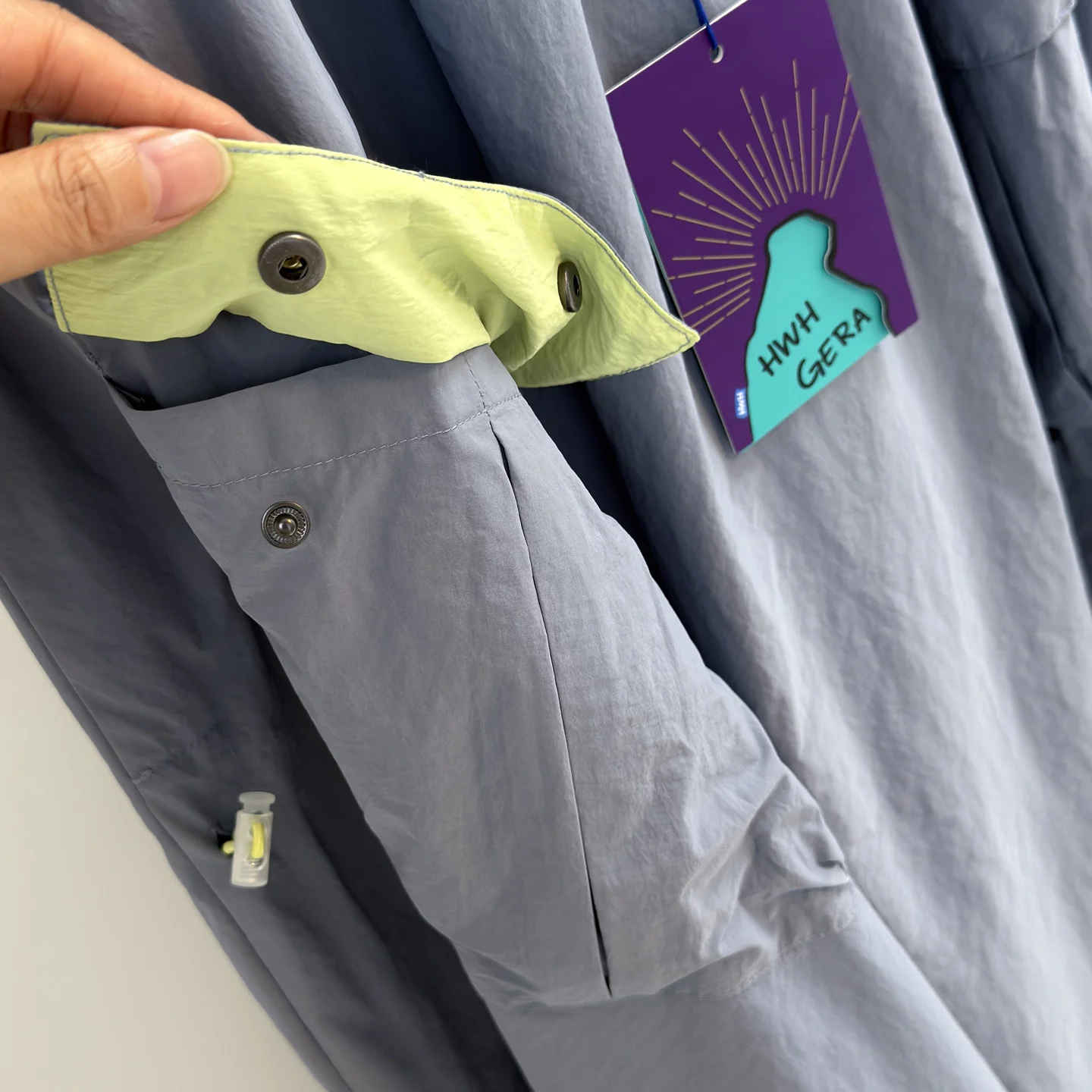 

High Waist Outdoor Wind Resistant mid Length Skirt Women's A-Line Skirt Nylon Fabric Lightweight Flared Skirt for Hiking