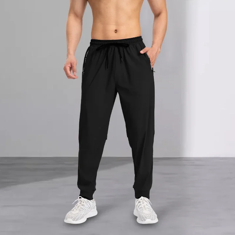 Pantaloni sportivi da uomo, pantaloni da allenamento sportivi flessibili, esercizi in palestra, corsa, vestibilità comoda, leggera e ad asciugatura rapida