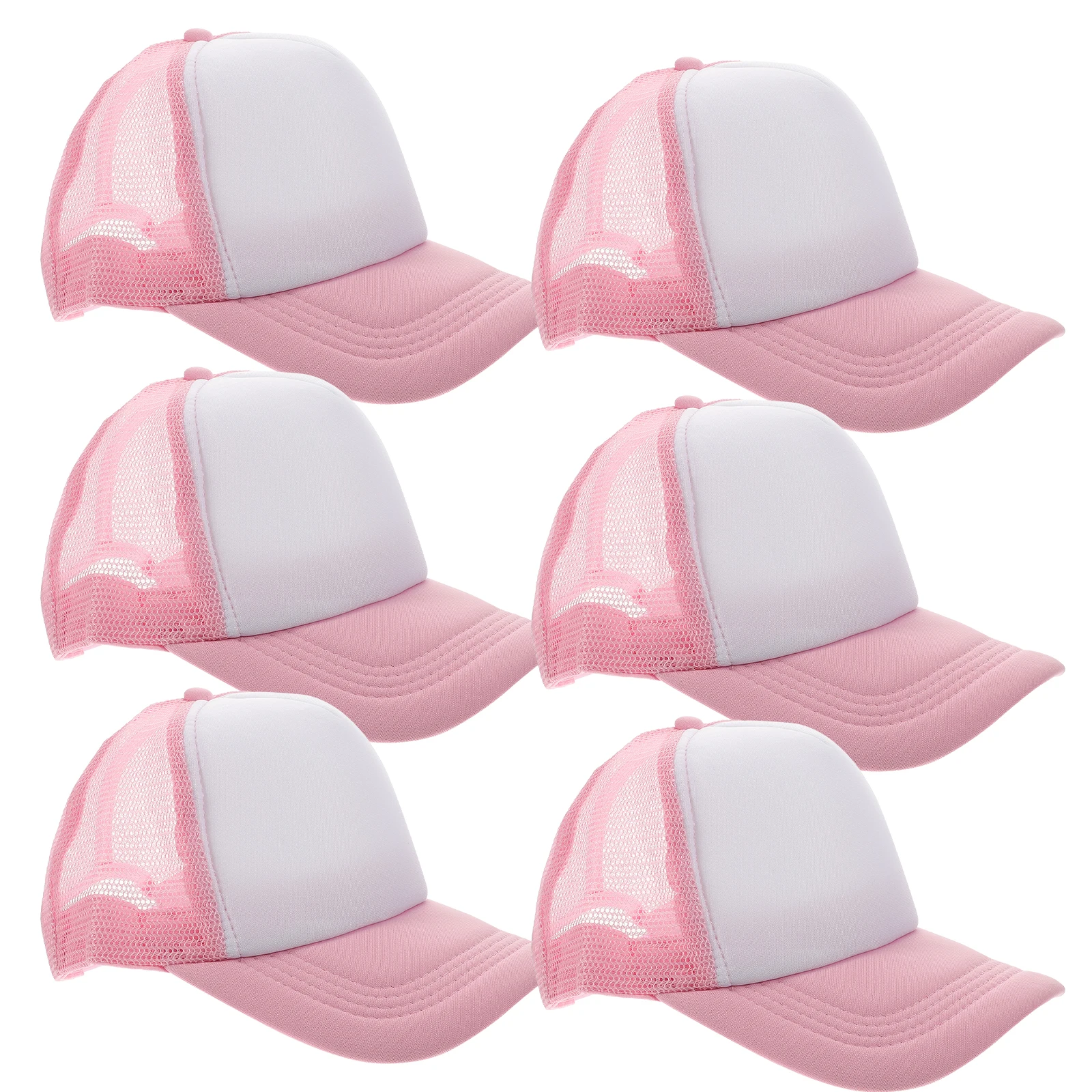 

10pcs Mesh Baseball Cap Adjustable Snapback DIY Trucker Hat for Heat Transfer Sublimation Hats Blank Custom Design Gifts