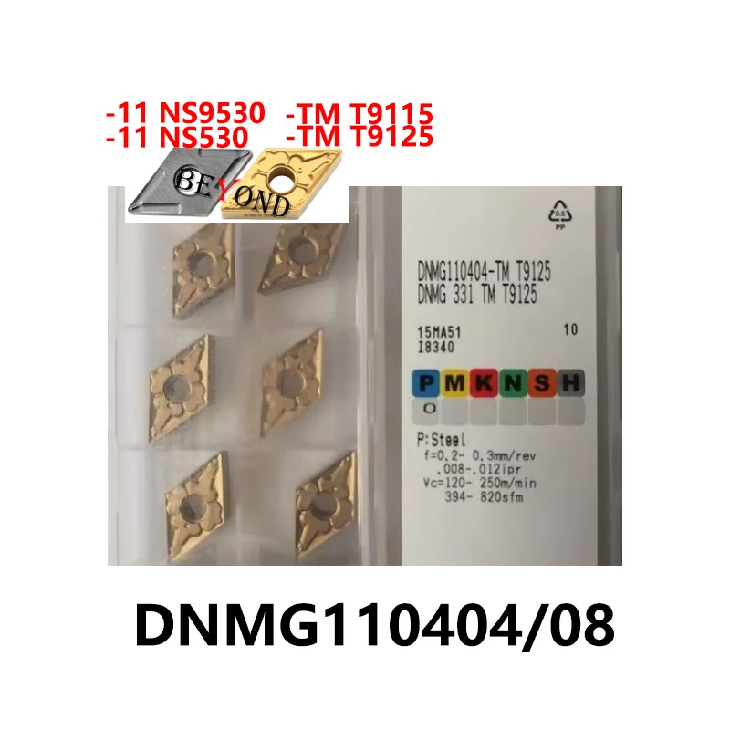 

100% Original DNMG110404-TM T9115 T9225 DNMG110408-TM T9125 DNMG110404-11 NS530 NS9530 Carbide Inserts CNC DNMG 110408 110404