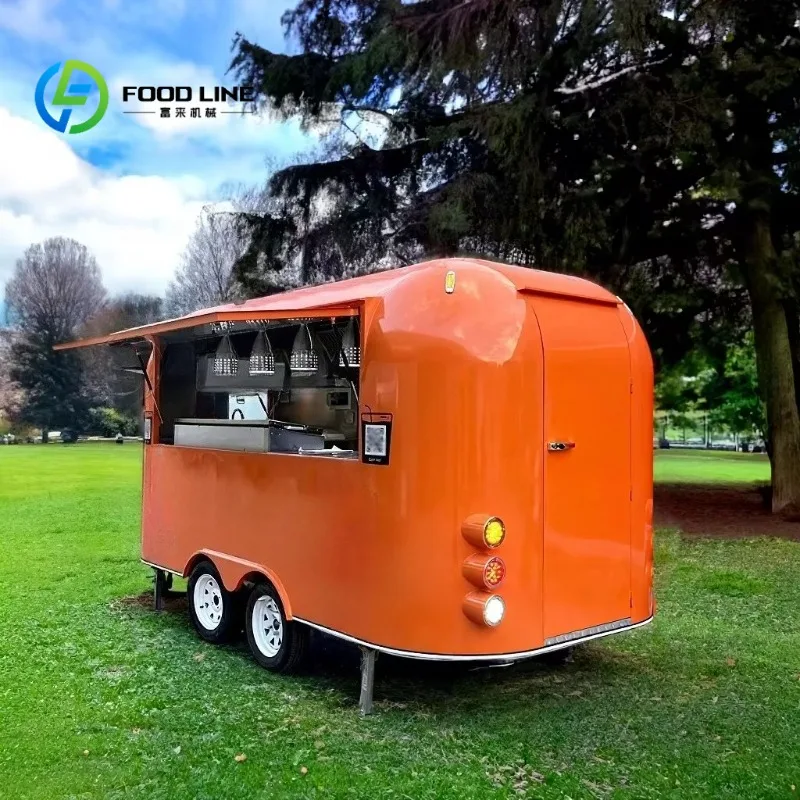 Food Trailer for sale Fully Equipped Kitchen Food Truck High Volume Cooking for Mobile Catering Street Sale