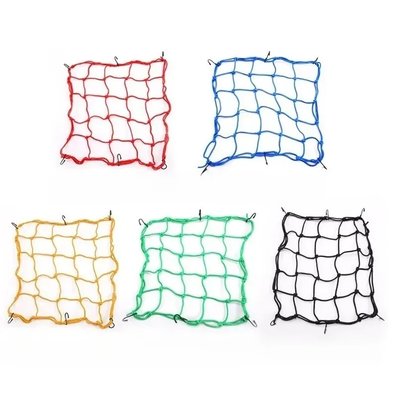 

1x мотоциклетные аксессуары для хранения мотоциклов, мотоциклетная сетка для багажа, сетка для шлема, топливный бак, сетчатые сетки для багажа с крючками