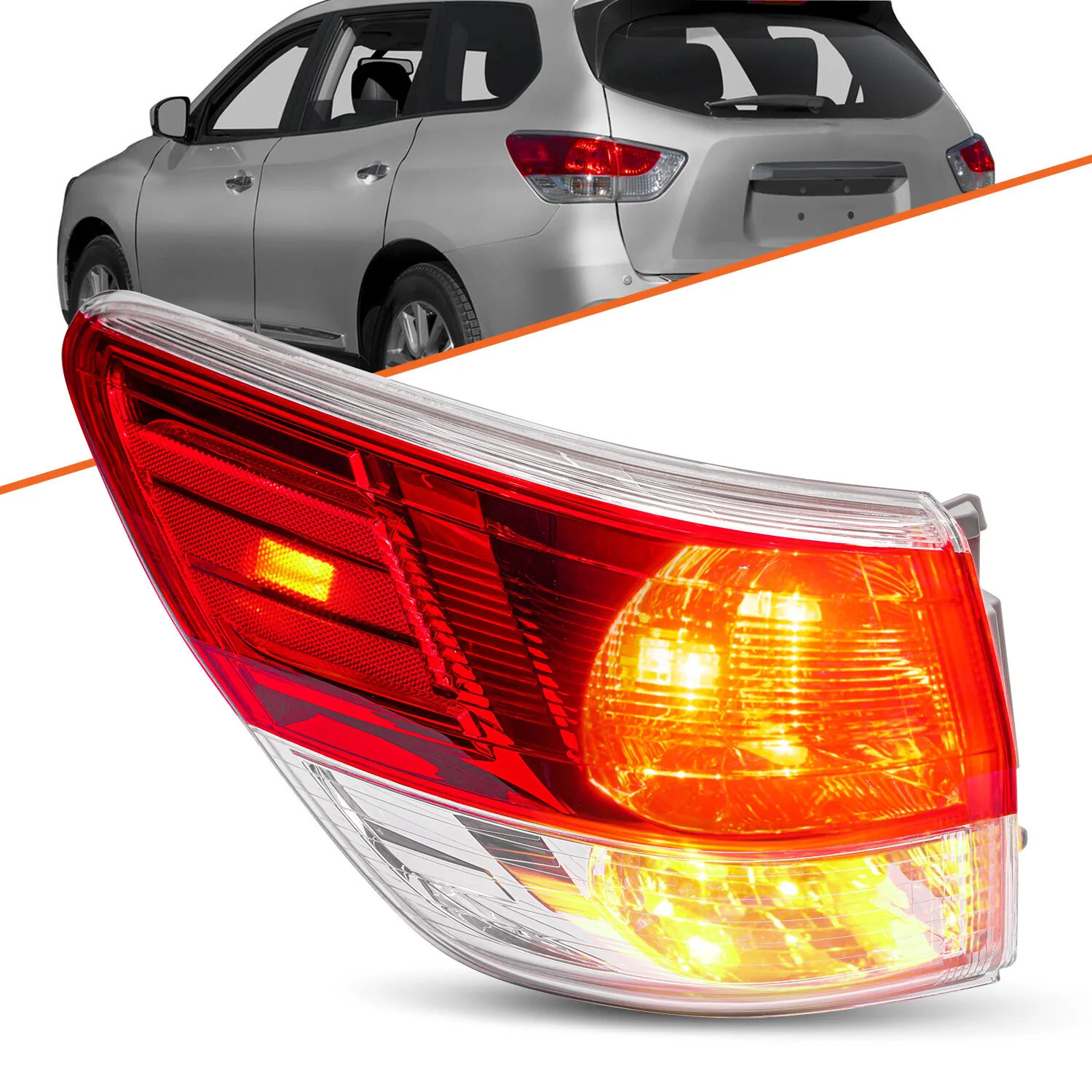 

For 2013-2016 Nissan Pathfinder Rear Outer Left Driver Side Tail Light Assembly
