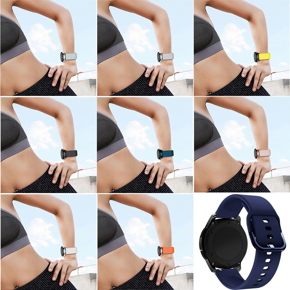 20 مللي متر/22 مللي متر استبدال حزام (استيك) ساعة حزام لهواوي ساعة GT2/GT3/GT4/GT5 الشرف سوار الساعة الذكية كوريا معصمه اكسسوارات