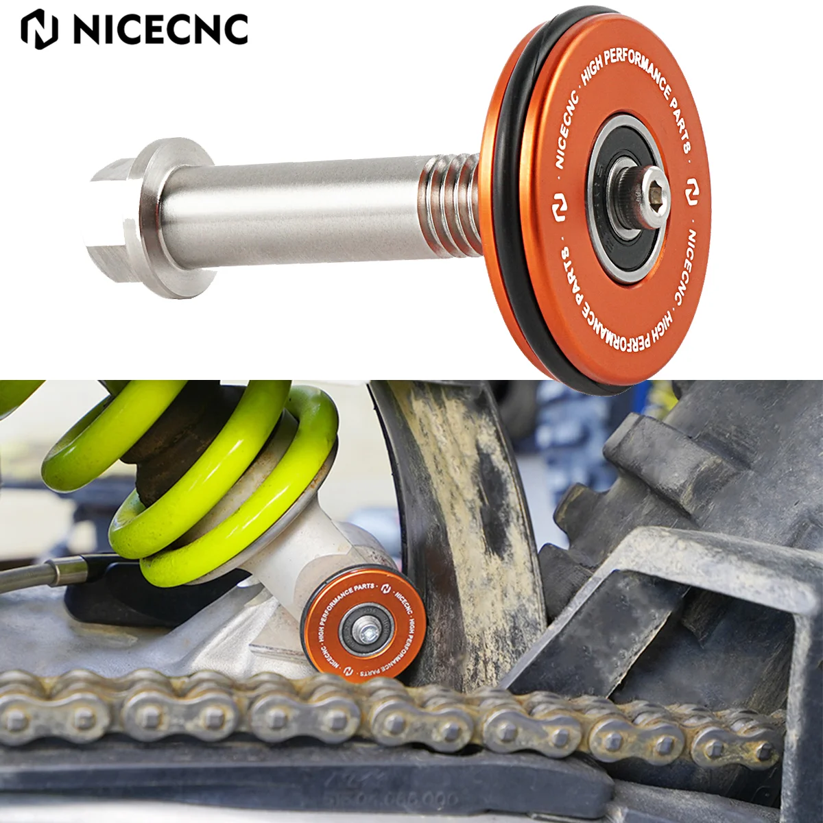 NICECNC For 2017-2022 KTM EXC 300 PDS Swingarm Saver Protector XC-W EXC XCW 300 250 150 TPi Six Days XCF-W EXC-F 500 450 350 250