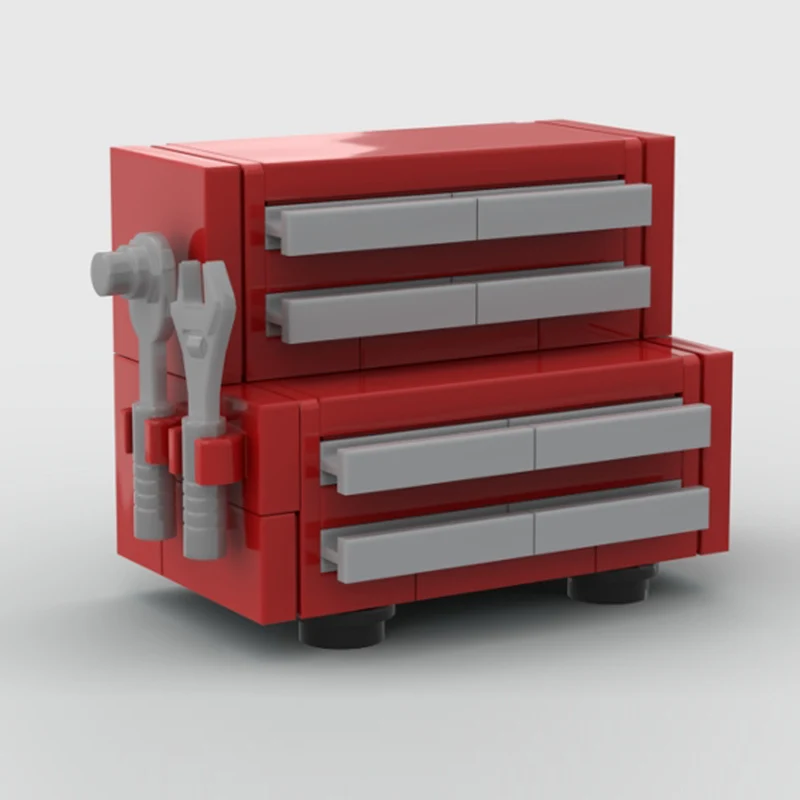 City Street View Model MOC Building Bricks Small Tool Box Modular Technology Gifts Holiday Assemble Children Toys Suit