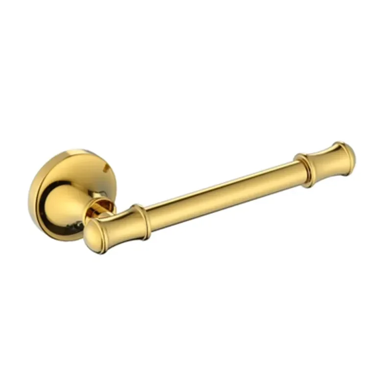 for Luxury Hotel Bathroom Hardware Stainless Steel Wall Mounted Gold Veneer Brass Toilet Paper Holder Cover