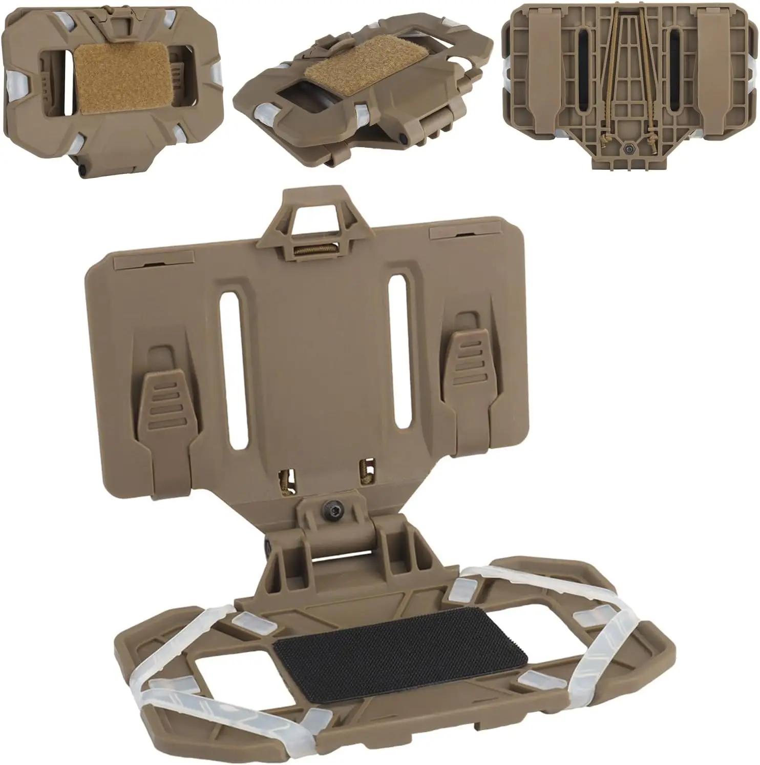 Vest Mobile Phone Rack Tactical Folded Navigation Board Mobile Phone MOLLE Holder Hunting Paintball Chest Bag Map Bag