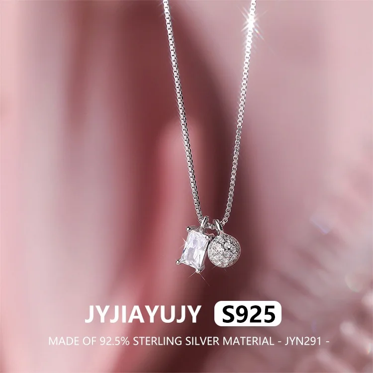 

JYJIAYUJY 100% Whole Original Sterling Silver S925 Pendant Necklace Shambhala Square Sugar Fashion Jewelry Gift Daily JYN291