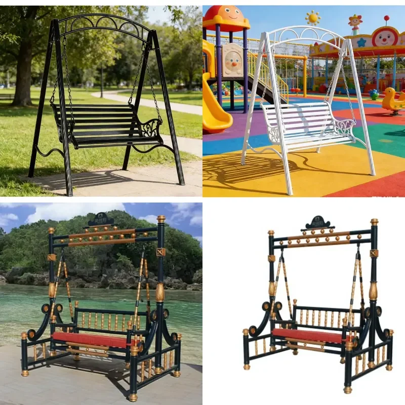 New Design Cast Aluminum Premium Furniture Garden Swing Chair Outdoor Swing Set Garden Street Outdoor Furniture