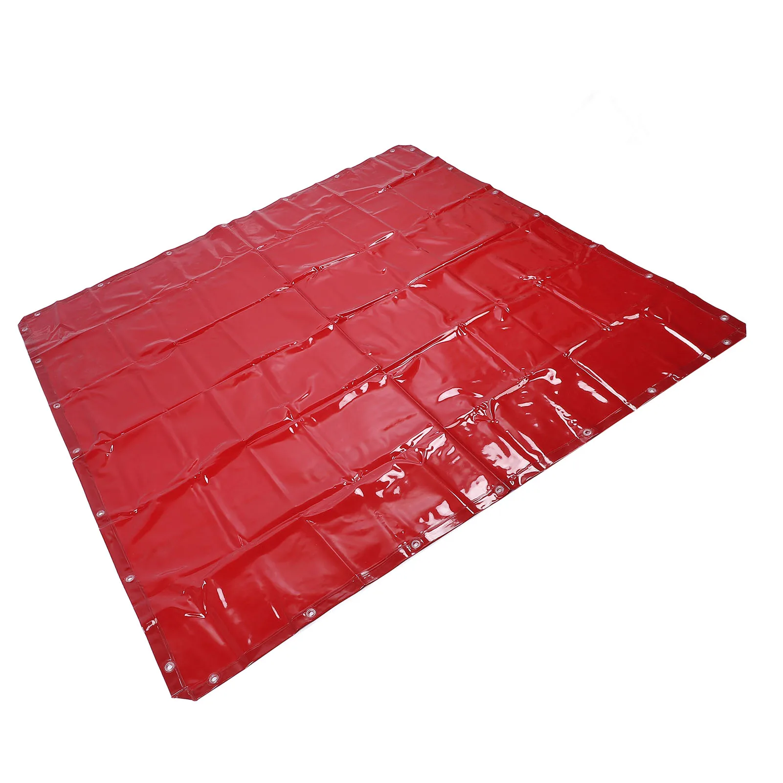 Ekran spawalniczy 5,7x5,7 stopy, czerwony, ognioodporny, wodoodporny, poziom 6, ochrona UV, polietylenowa kurtyna spawalnicza do warsztatu.