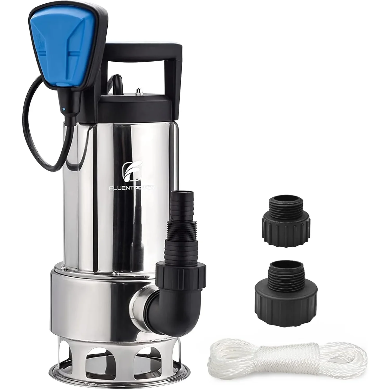 

#For 1HP Sump Pump 4000GPH Stainless Steel Submersible Pump, Auto/Manual Control with 26-Foot Cord, Drain Clean/Dirty Water&