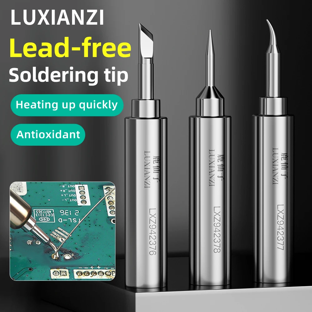 LUXIANZI Tip for soldering iron 936 Welding Equipment Head Repair Tool Lead-free Electric Solder Iron Tin Welder Tips