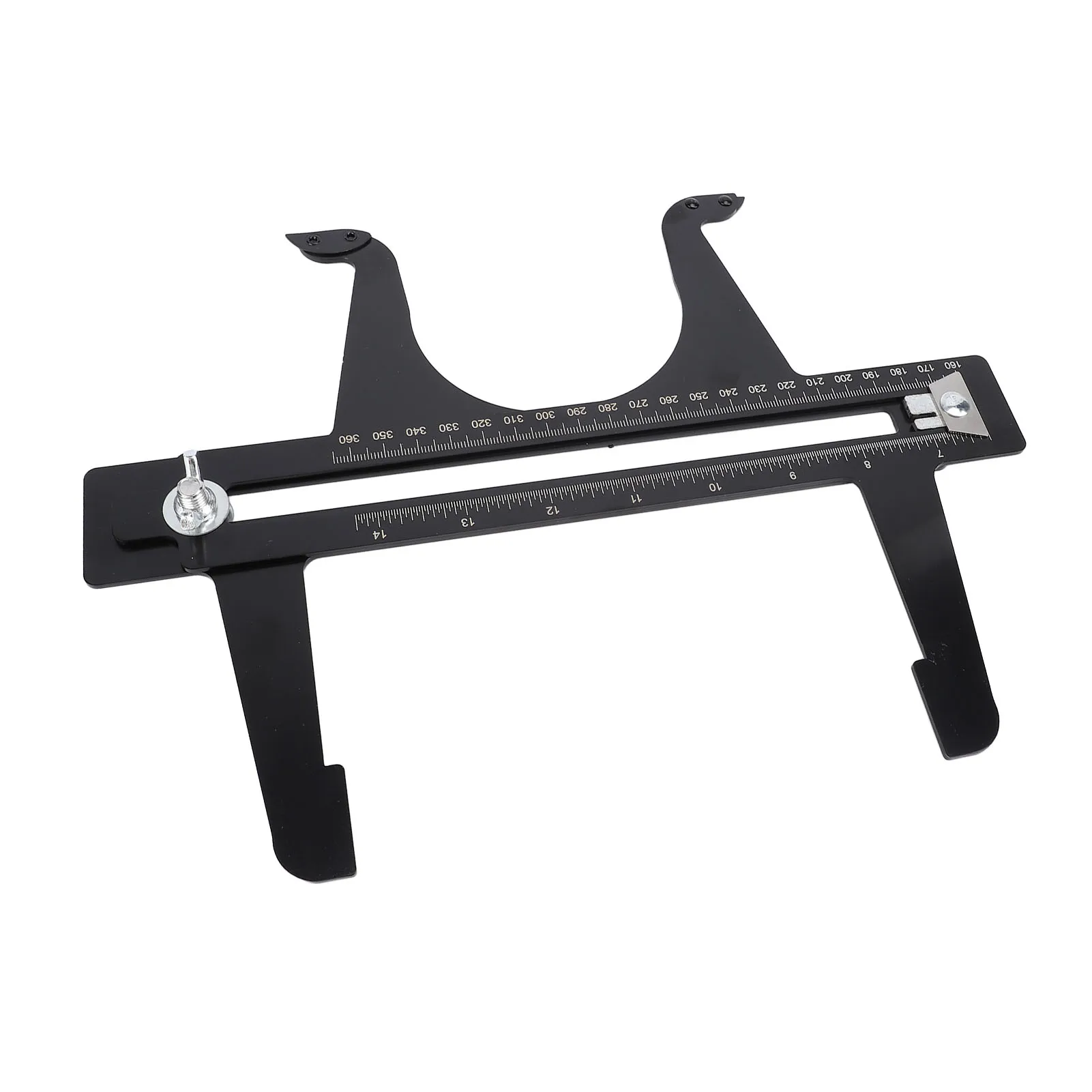 Brake Reset Gauge Brake Resetting Gauge Tool 6.5-14.25in Double Scale Stainless Steel Brake Drum Measuring Resetting Tool