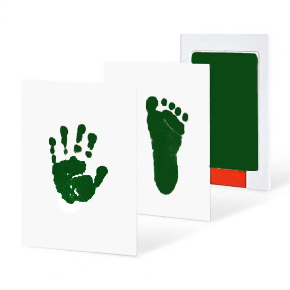 Skin Baby Footprint Kit Ink-free Baby Footprint Handprint Kit for Newborns Pets Clean Safe Keepsake for Precious Moments No Skin