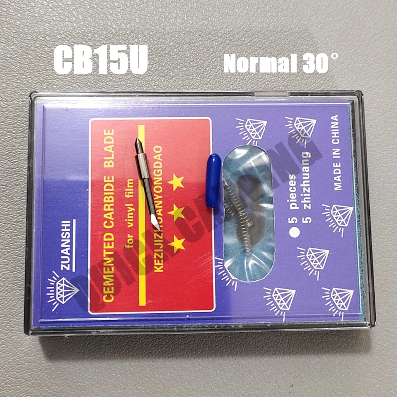 Imagem -04 - Graphtec Cb15u Vinil Cortador Plotter de Corte Faca Ce5000 Ce6000 Ce3000 Fc8600 Fc8000 30 45 60 Graus 10 Pcs