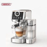 HiBREW  3 in 1 Semi Automatic Espresso Cappuccino Latte Coffee Machine Automatic Milk Froth Ground Coffee Stainless Steels H13A