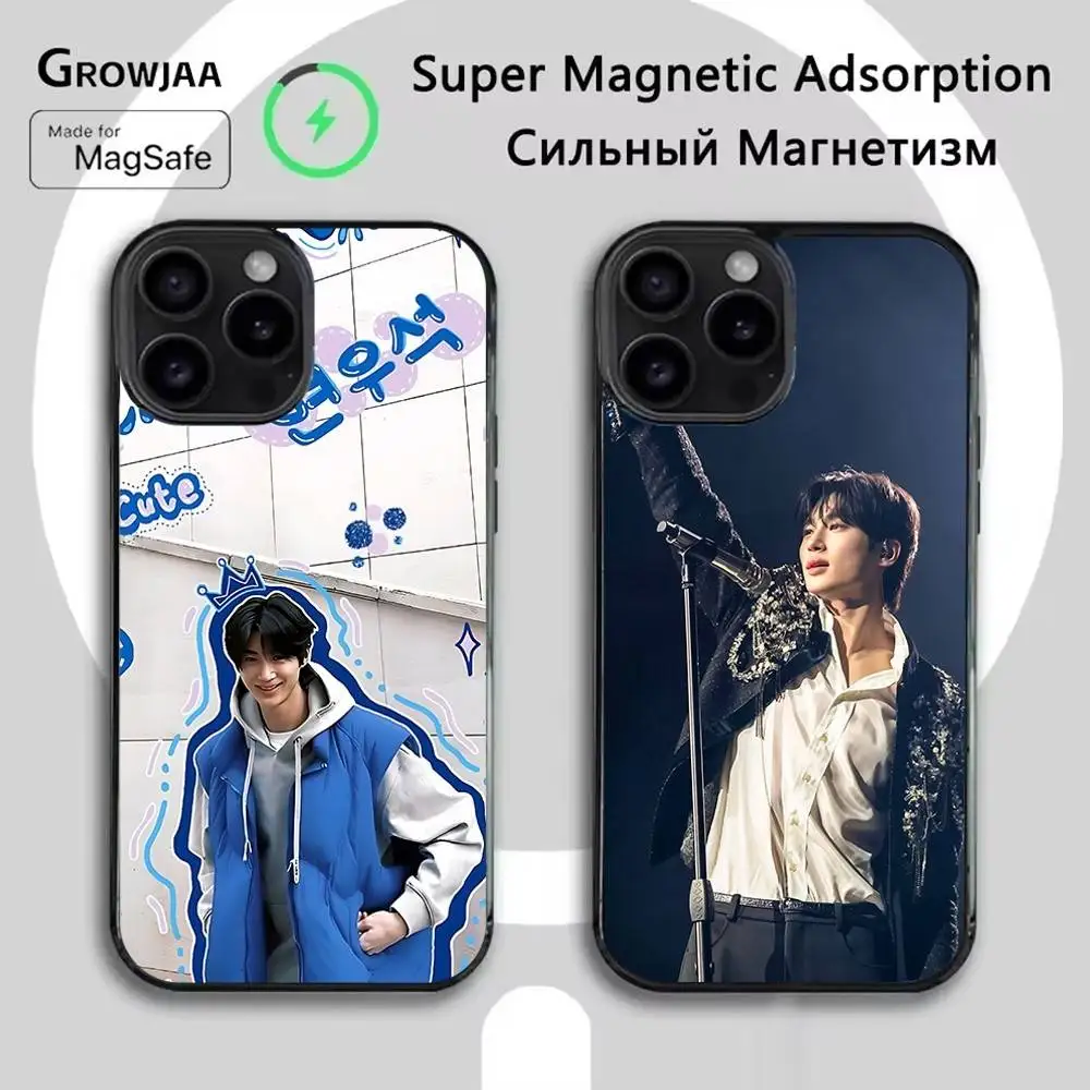 

Model B-Byeon Woo seok Phone Case For iPhone 16e,16,15,14,13,12,11,Plus,Pro,Max,Mini Magsafe Magnetic Wireless Charging