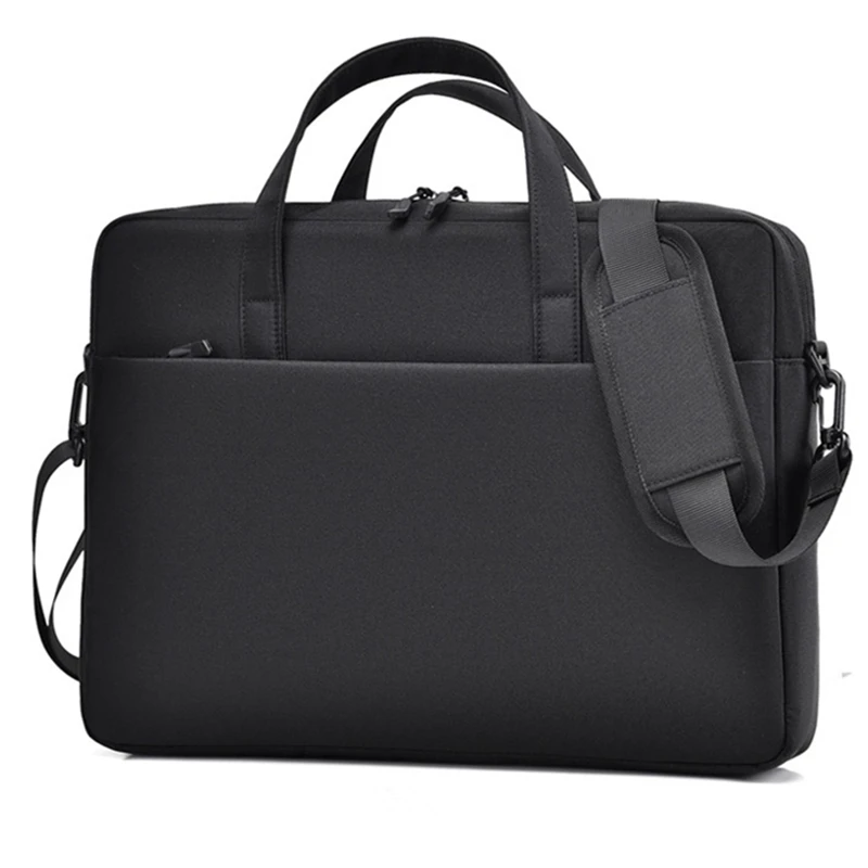 

Nesitu Highend Black Blue Pink Grey Durable 14 15.6 16 17 inch Laptop Women Men Briefcase Handbag Shoulder Messenger Bag M8722
