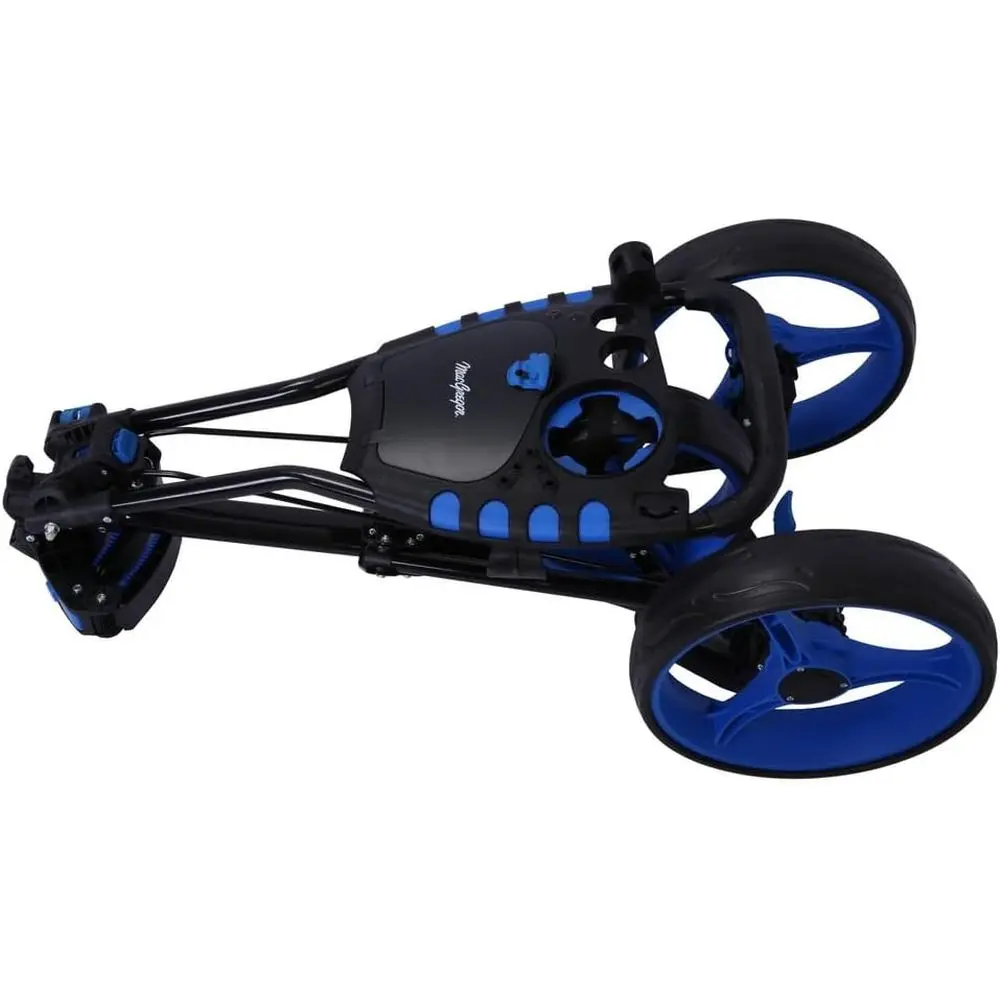 

Складная легкая 3-колесная тележка с функцией толкания/тяги, ножным тормозом, держателями для зонта и напитков