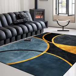 Nordic Geometric soft Carpet Bathroom Floor Mat Carpets for Living Room Modern Luxury Decor Sofa Table Large Area washable Rugs