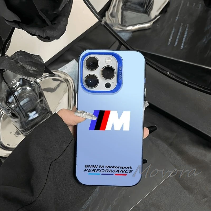 B-BMW-Car Phone Case For IPhone 17 Air 16 E 15 14 Plus 13 12 11 Pro Max 2 Soft Frosted Candy Transparent Jelly 2-in- Stickers view 6