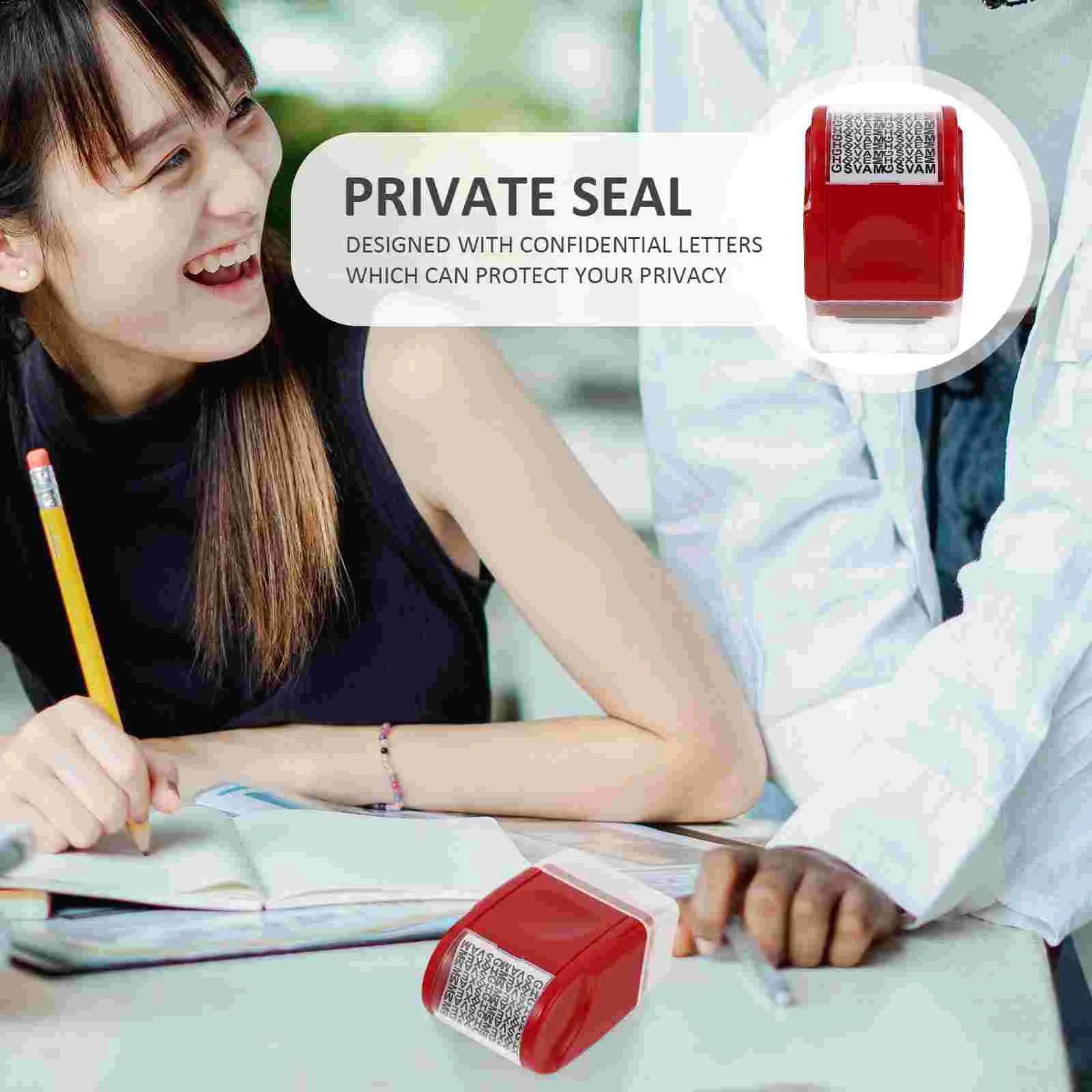 ความปลอดภัย Roller Confidentiality Seal ชื่อแสตมป์ Identity Guard ซีลป้องกันพลาสติก