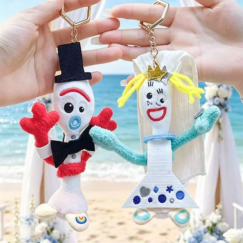 Authentic Potdemiel Genuine Toy Story 5 Forky Knifey Plush Keychain Plushies Backpack Pendant Collection Lovely Birthday Gifts
