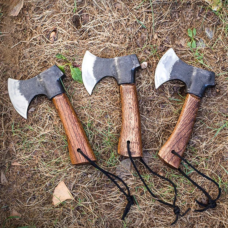 Camping Small Hand Axe Steel Portable Hatchet Multifunctional Tactical Ax Professional Ax for Lumberjack Survival Accessories