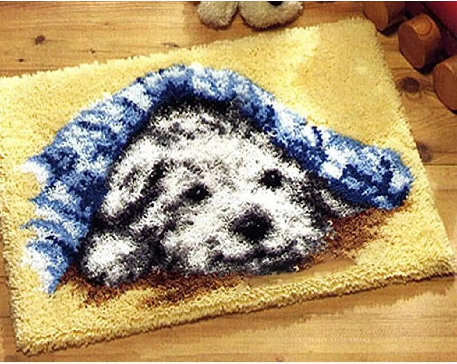 

Latch Hook Kits DIY Crochet Yarn Rugs Tapestry Hooking Needlework Crafts Arts Kit Color Preprinted Pattern Home Decoration