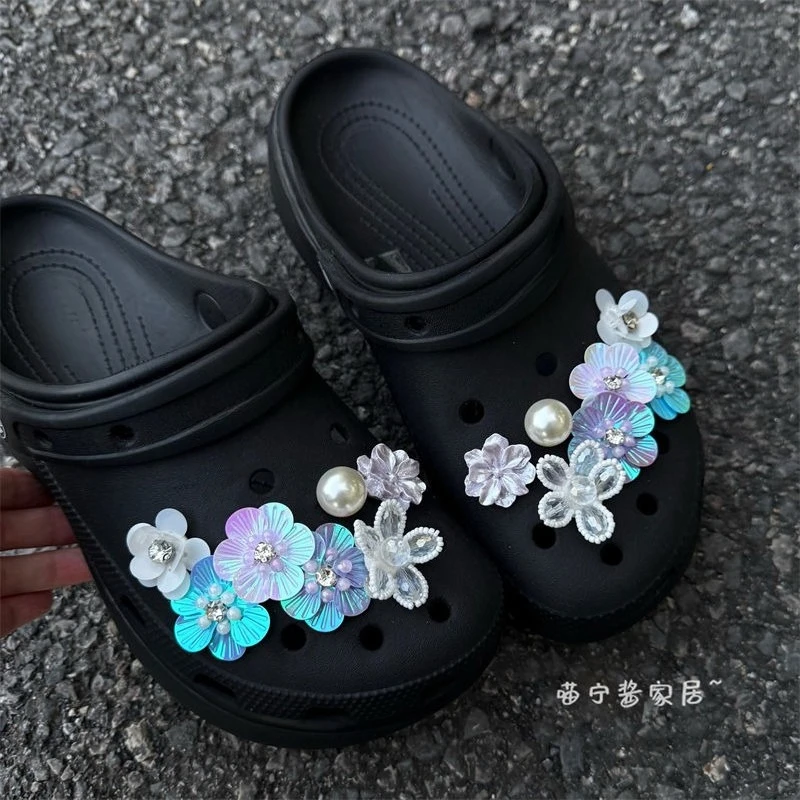 

Beautiful Footwear Decoration DIY Summer Beautiful Flower Series Ins Popular Shoe Accessories Elegant Hot Kids Boys Girls Gifts