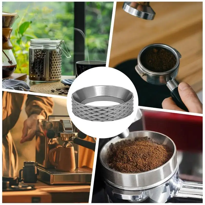 Anneau de Dosage Magnétique pour Machine à Café, Accessoire Robuste en Alliage d'Aluminium, Multifonctionnel et Innovant