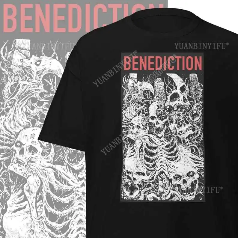 

Футболка с группой Benediction Death Metal Merch Old School Death Metal Одежда Подарки для Metalheads