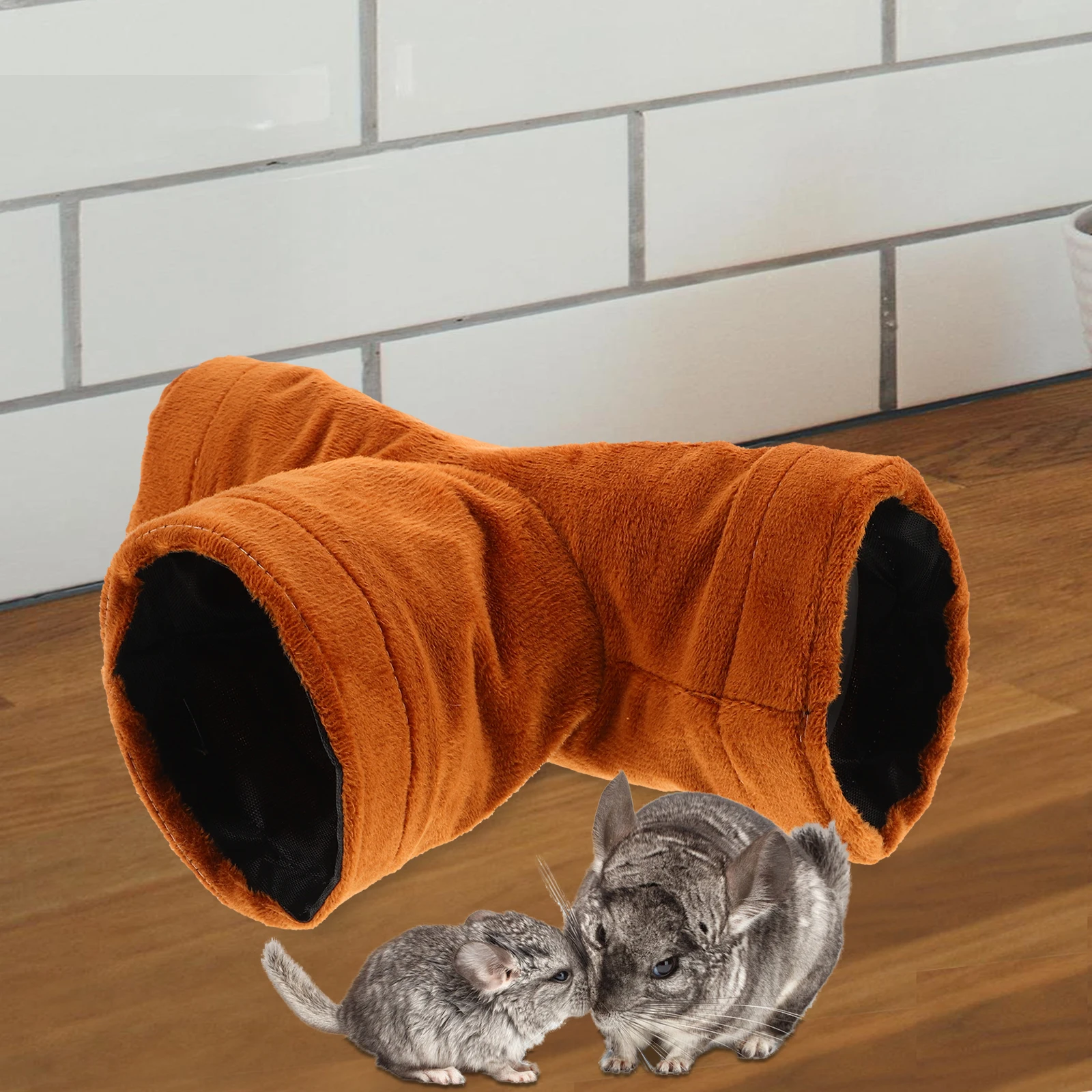 

2 Pcs Pet Rat Nest 3 Way Play Tunnel Toys Hamster Hideaway House Bunny Hideout Activity Cage Tube