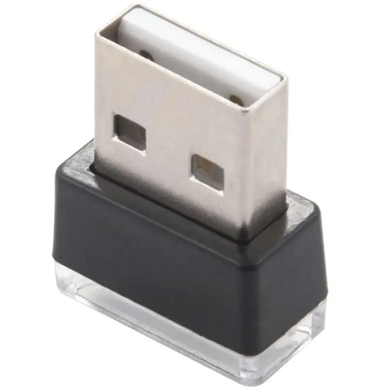 AEF6-3X Mini draagbare mini USB LED-autolamp Auto-interieur USB Sfeerlicht Plug and Play Decoratief licht Wit