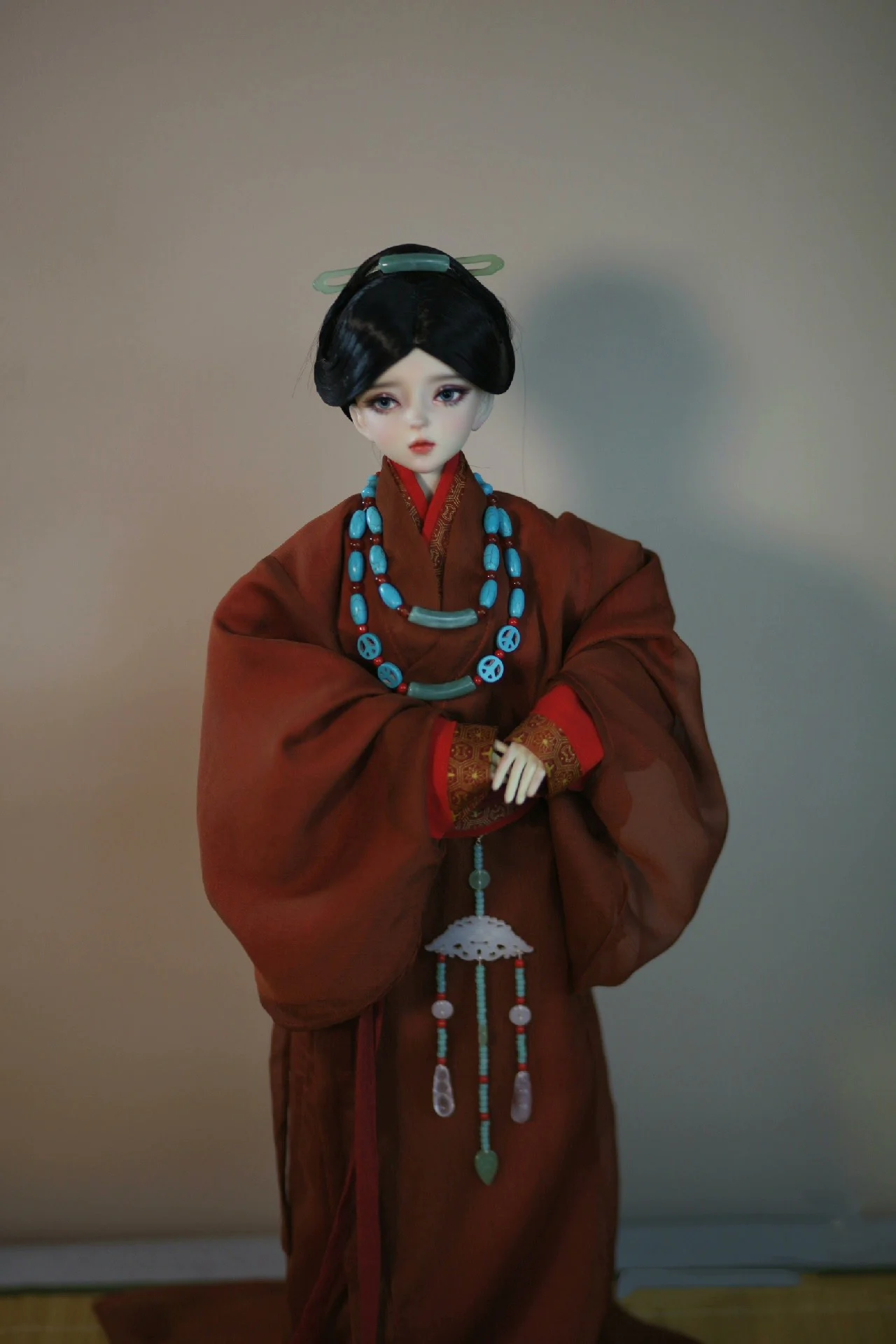 1/4 1/3 Costume ancien BJD vêtements chinois Hanfu longue Robe tenue pour BJD/SD SD13 fille SSDF ID75 oncle poupée accessoires C2345