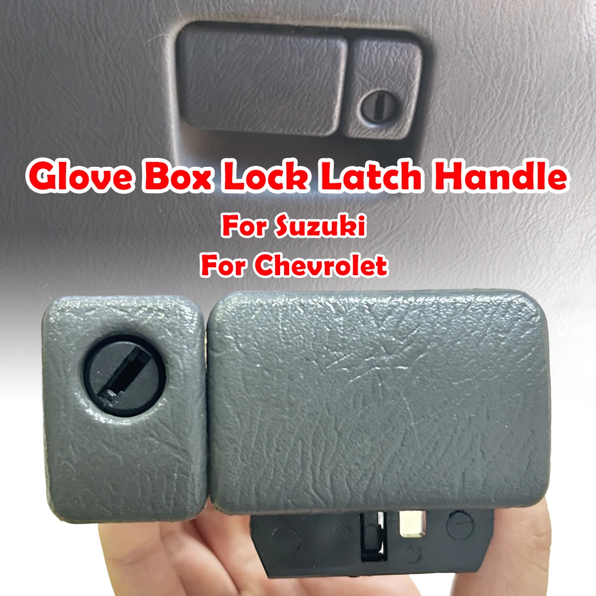 For Suzuki Grand Vitara Jimny Chevrolet tracker Gray Car Glove Box Lock Latch Handle 7343076811P4Z Auto Parts Car Accessories