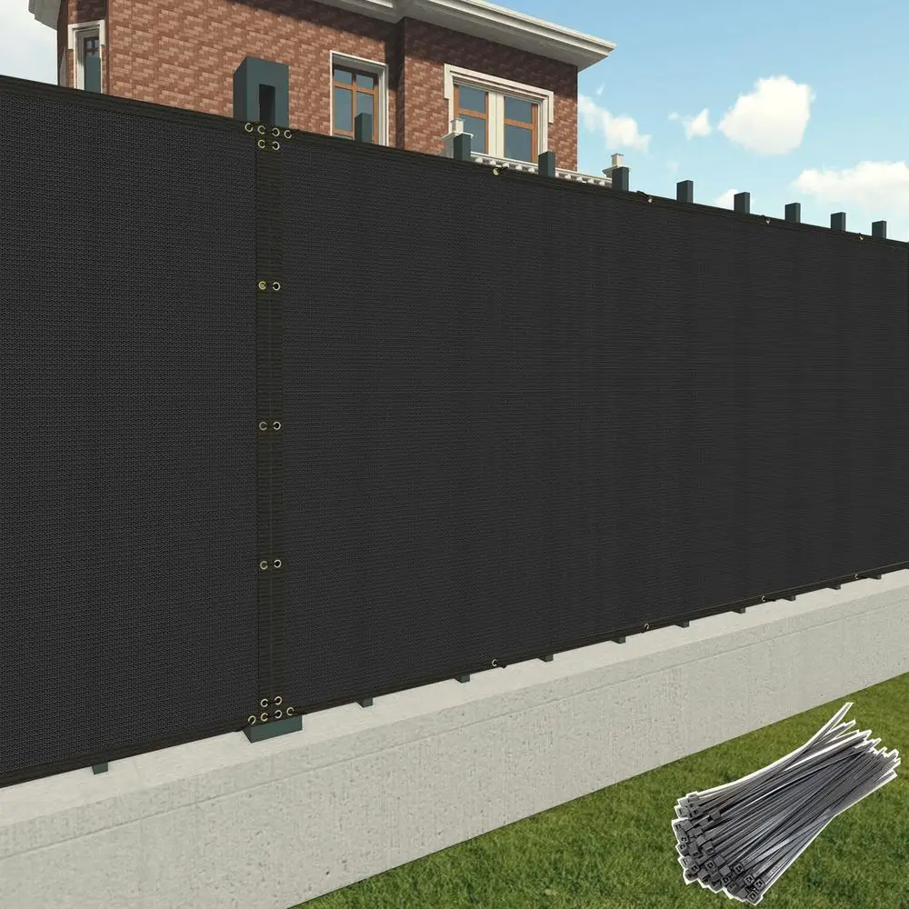 5' x 21' ence Privacy Sn Black Heavy Duty Windsn abric Mesh encing Porch Sns, Outside Lattice Panels Chain Link ences Deck Raili