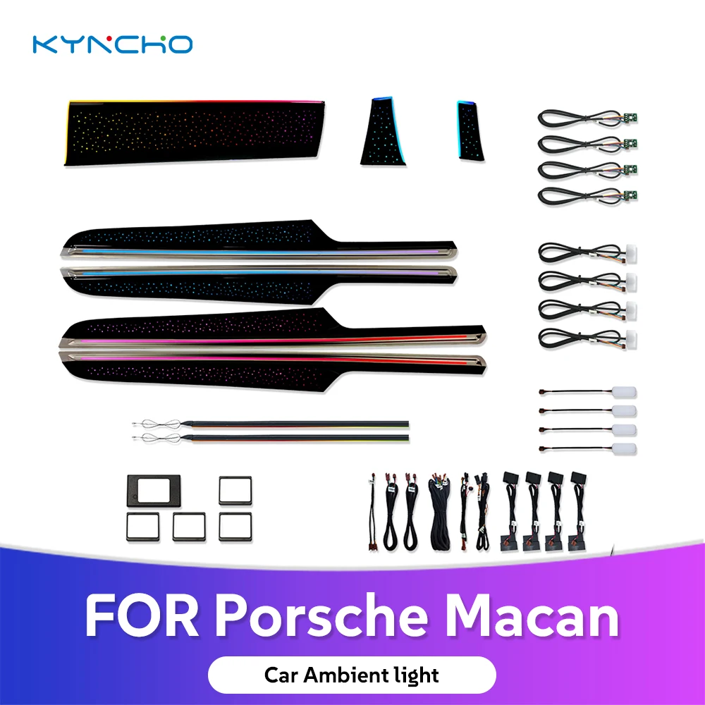 For Porsche Macan 95b 2014 2017 Intelligent LED Car Ambient Light with Symphony Interior Lighting Automotive Ambient Lighting