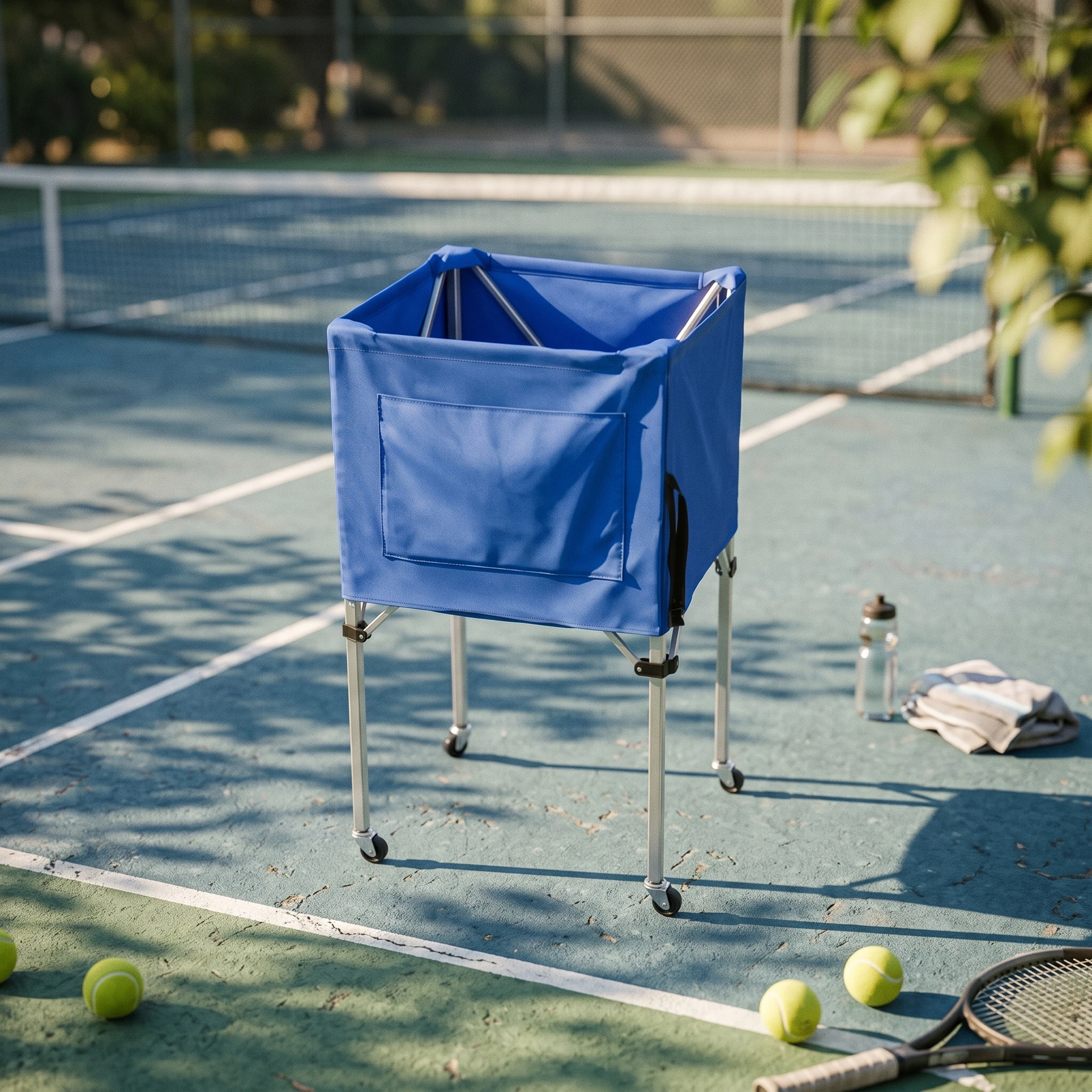 

Ball Storage Cart Foldable Folding Ball Cart Sports Equipment Organizer Collapsible Heavy-Duty for Coaches, Gym