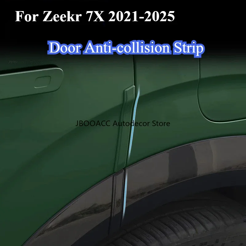 

6Pcs Car Door Anti-collision Strips for Zeekr 7X 2024-2025 Side Anti-scratch Border Stickers ABS Trim Body Exterior Accessories